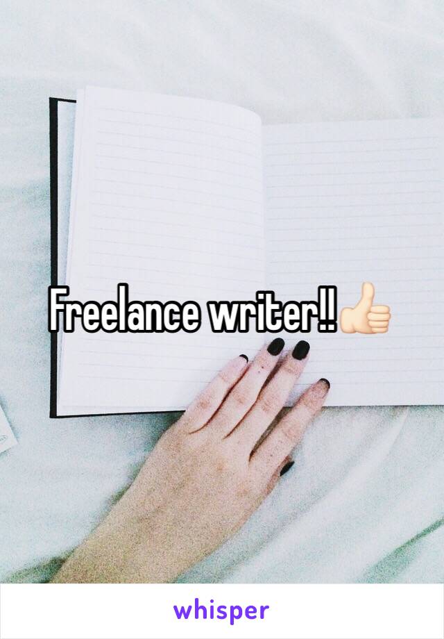 Freelance writer!!👍🏻