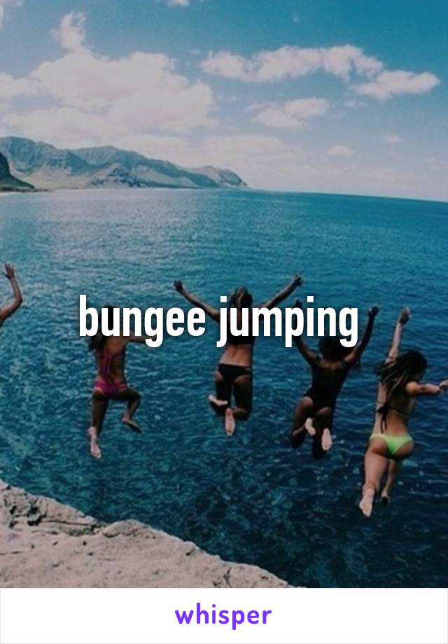 bungee jumping 