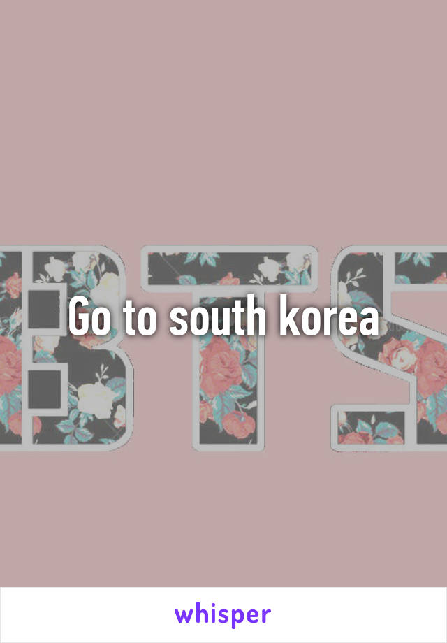 Go to south korea