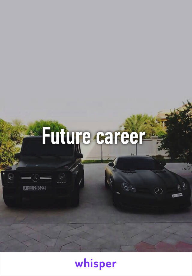 Future career 