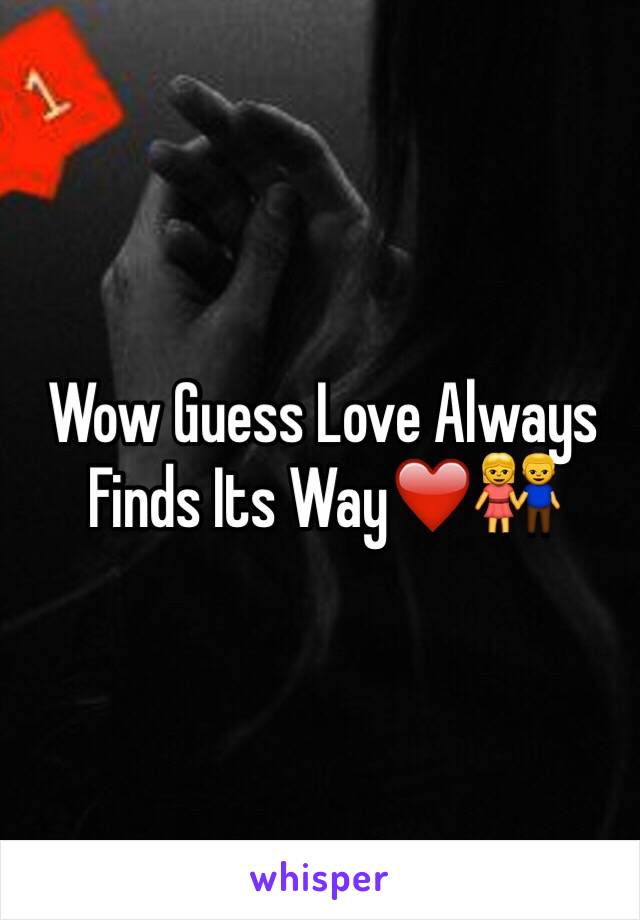 Wow Guess Love Always Finds Its Way❤️👫