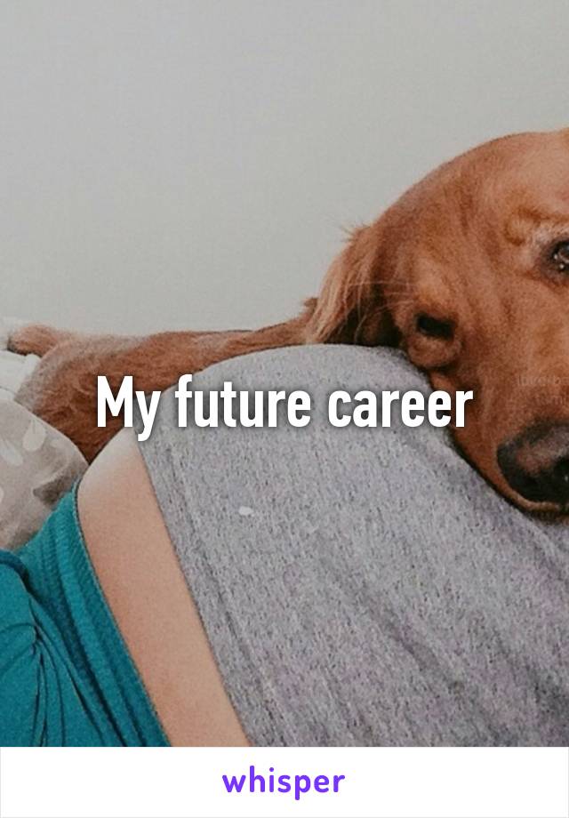 My future career