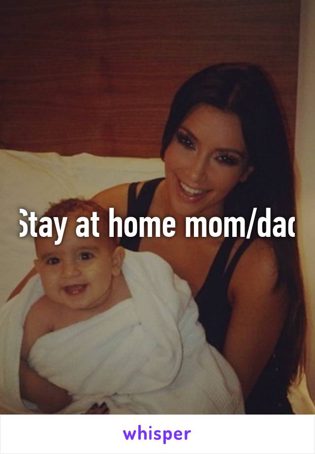 Stay at home mom/dad