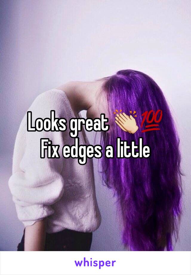 Looks great 👏💯
Fix edges a little