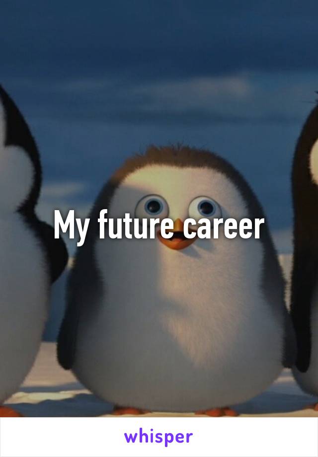 My future career