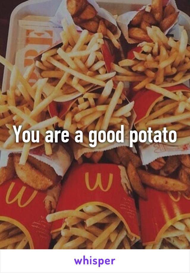 You are a good potato