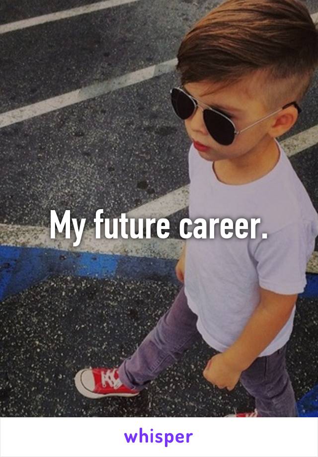 My future career.