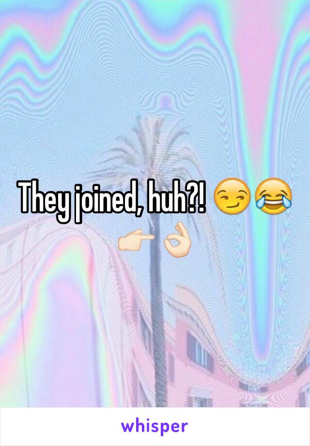 They joined, huh?! 😏😂👉🏻👌🏻