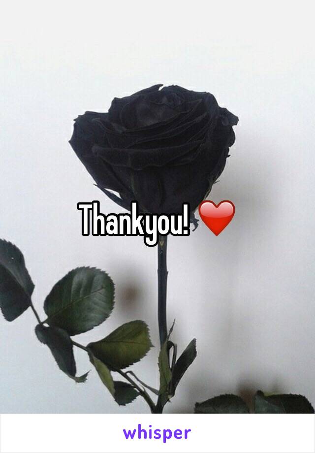 Thankyou! ❤️