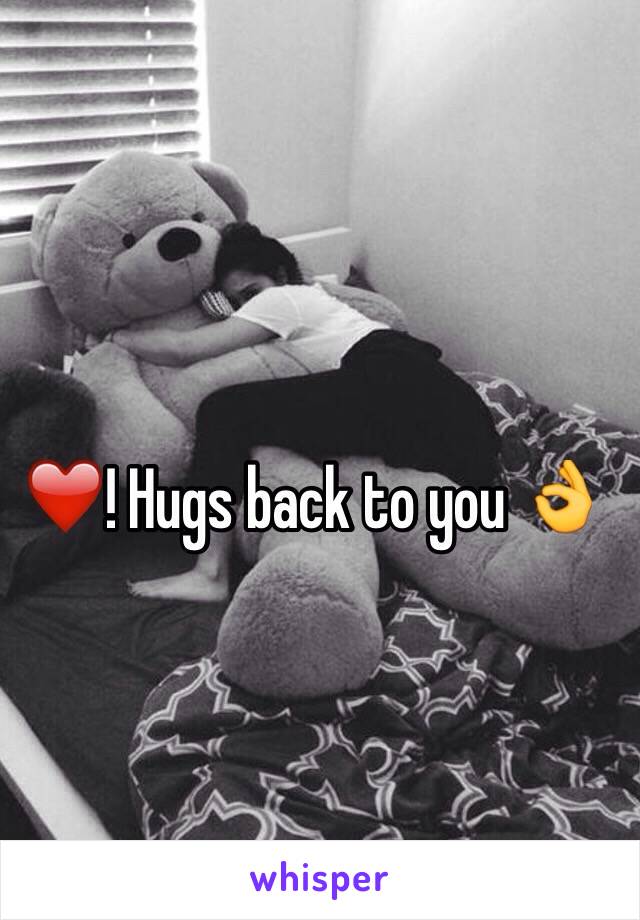 ❤️! Hugs back to you 👌