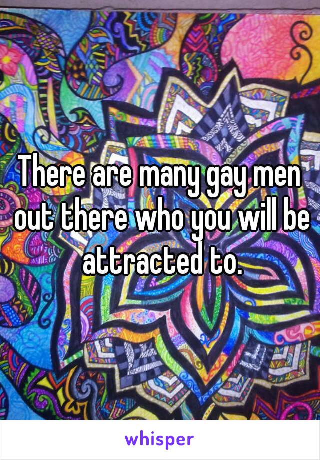 There are many gay men out there who you will be attracted to.