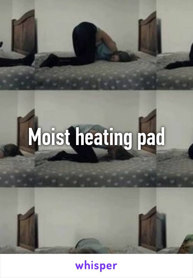 Moist heating pad