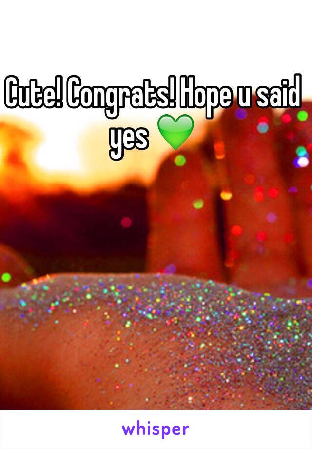 Cute! Congrats! Hope u said yes 💚