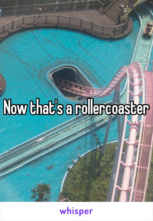 Now that's a rollercoaster 