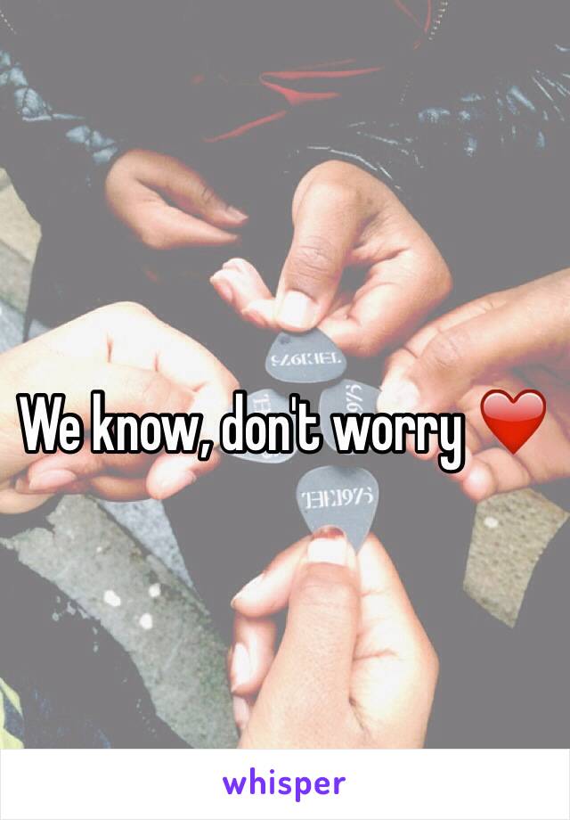 We know, don't worry ❤️