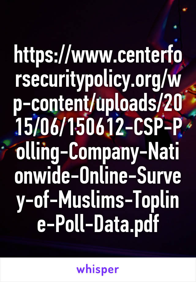 https://www.centerforsecuritypolicy.org/wp-content/uploads/2015/06/150612-CSP-Polling-Company-Nationwide-Online-Survey-of-Muslims-Topline-Poll-Data.pdf