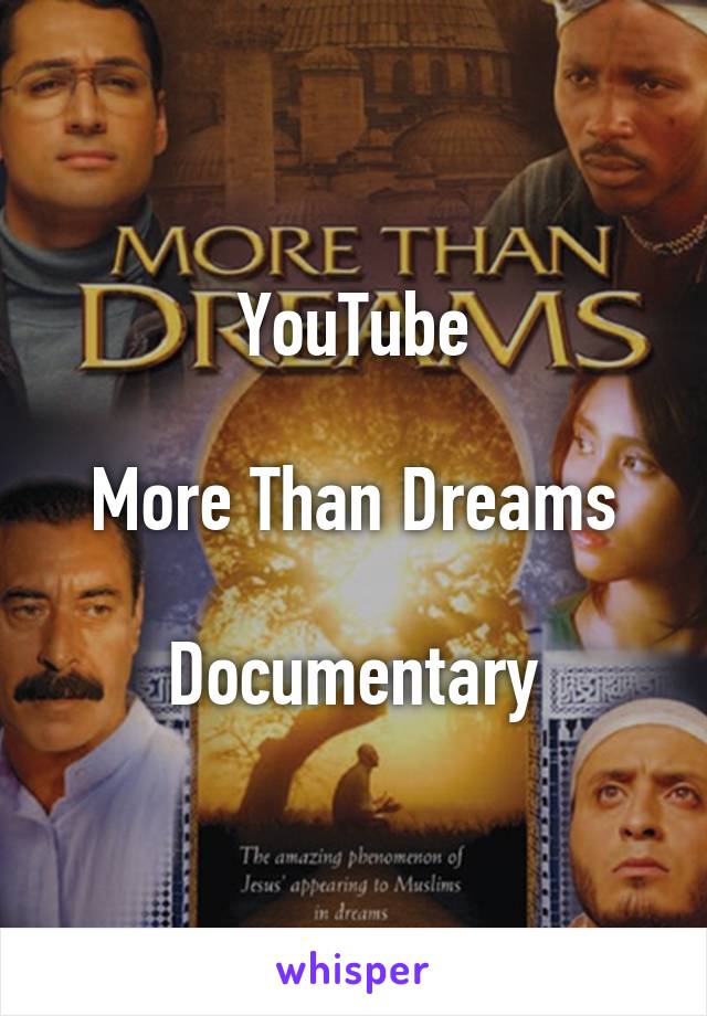 YouTube

More Than Dreams

Documentary