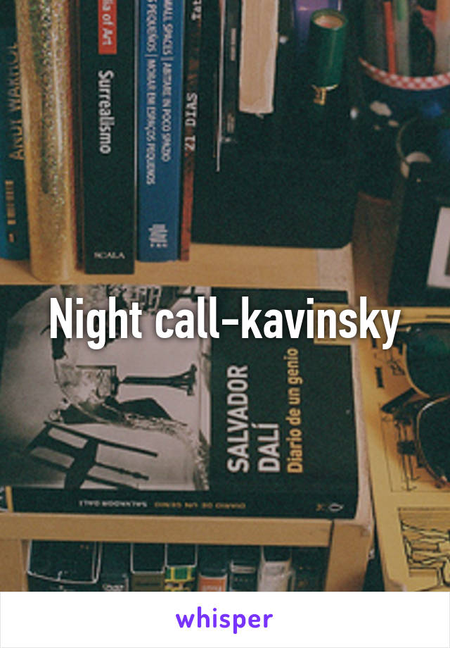 Night call-kavinsky