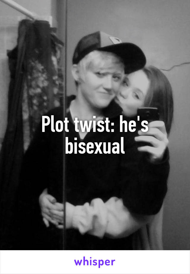Plot twist: he's bisexual