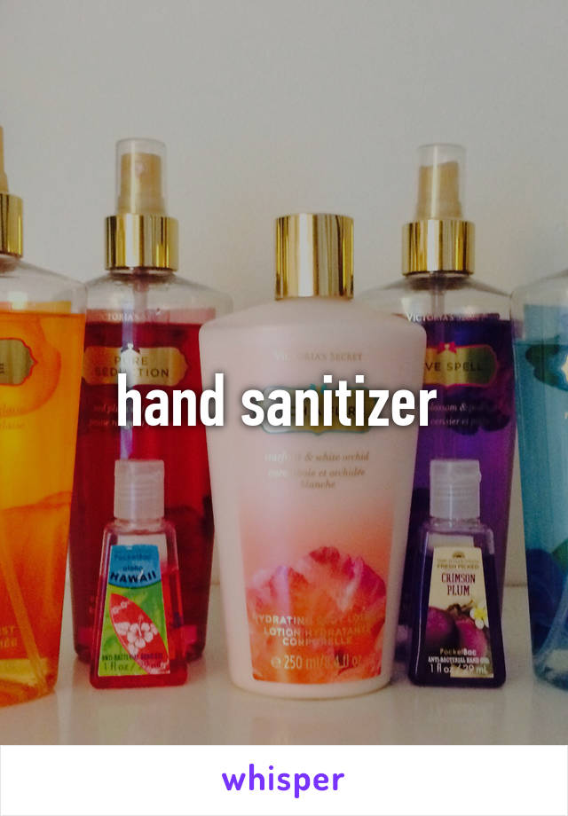 hand sanitizer 