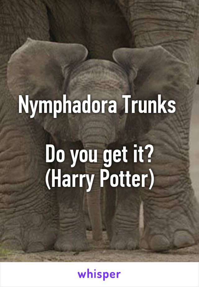 Nymphadora Trunks 

Do you get it?
(Harry Potter)