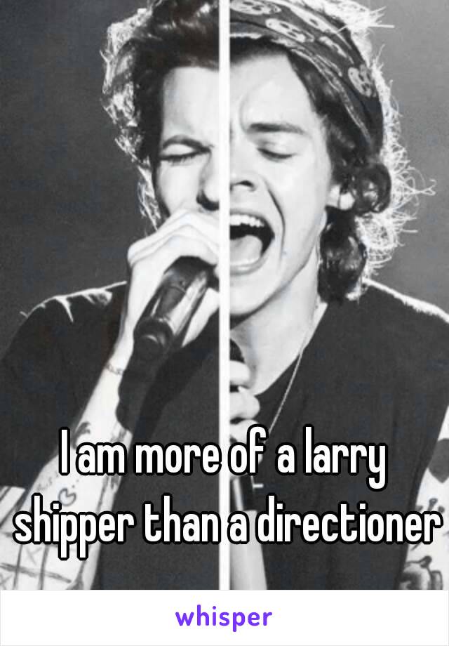 I am more of a larry shipper than a directioner