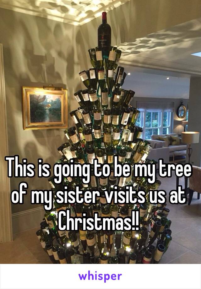 This is going to be my tree of my sister visits us at Christmas!!