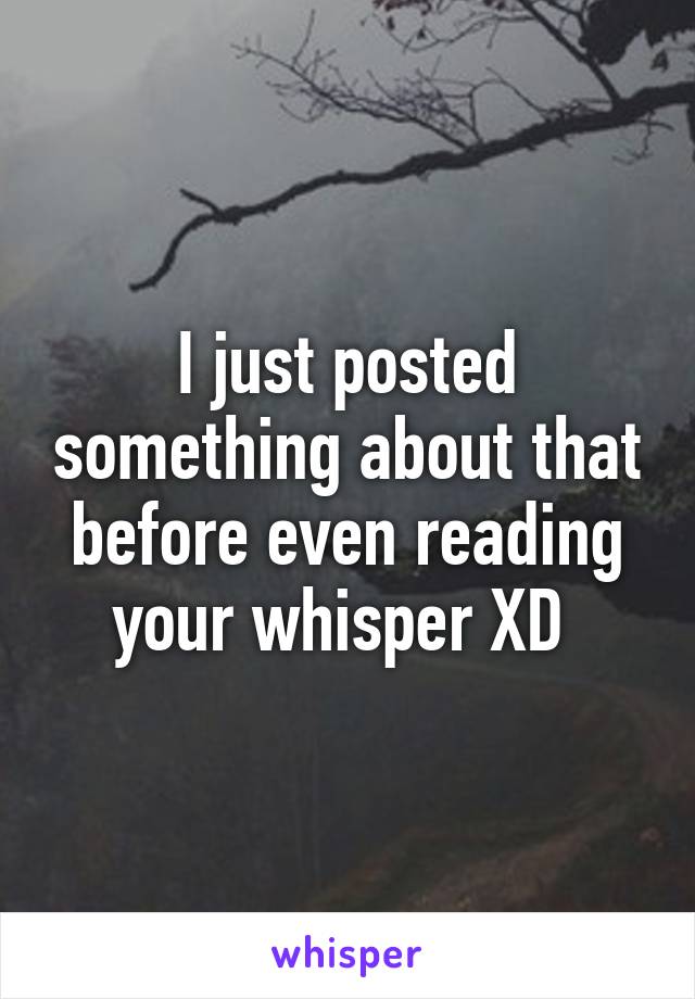 I just posted something about that before even reading your whisper XD 