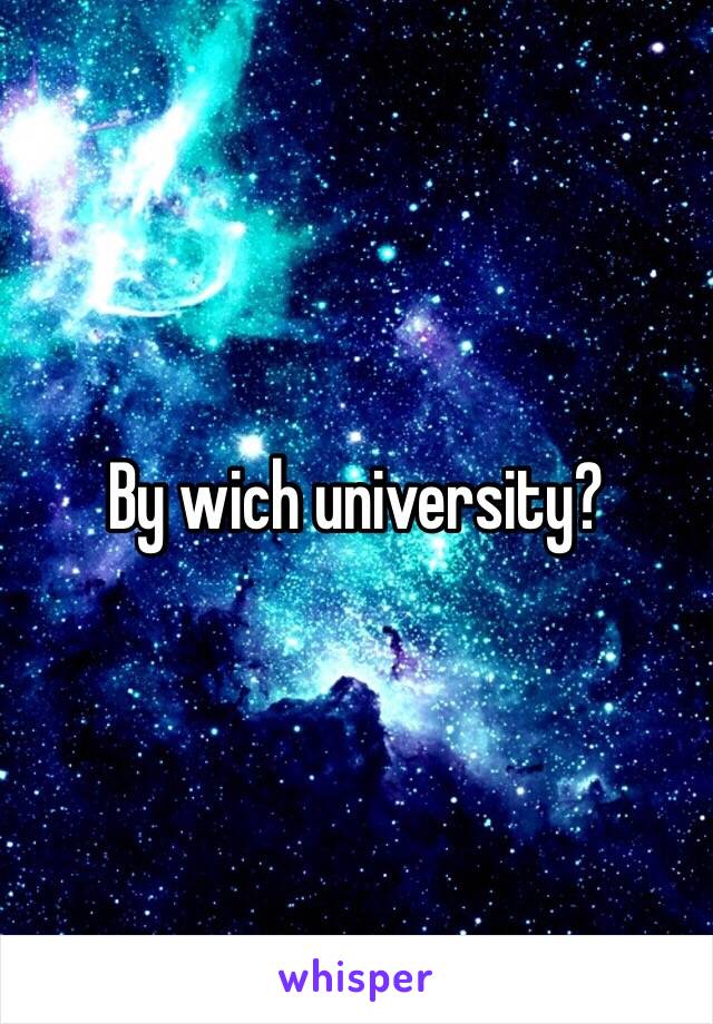 By wich university?