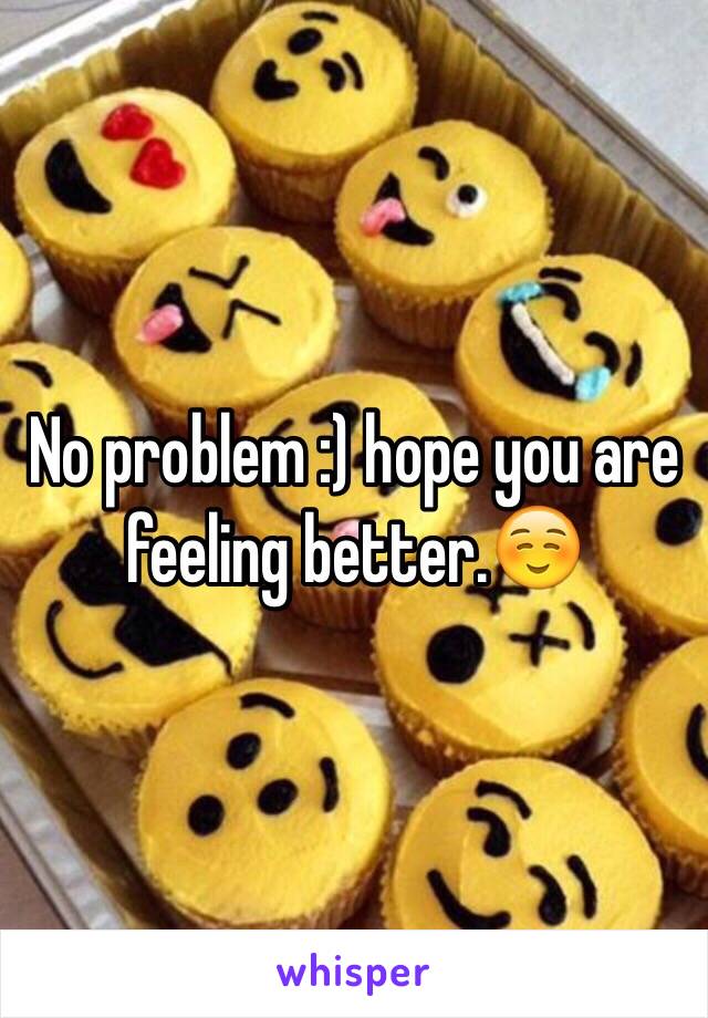 No problem :) hope you are feeling better.☺️