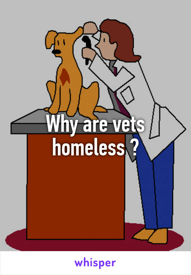 Why are vets homeless ?