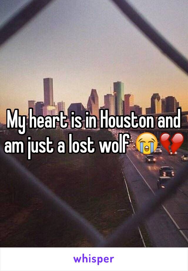 My heart is in Houston and am just a lost wolf 😭💔