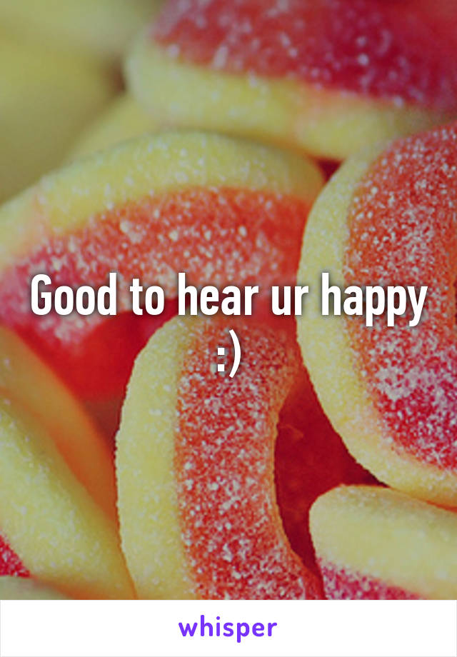 Good to hear ur happy :)