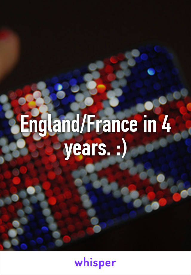 England/France in 4 years. :)