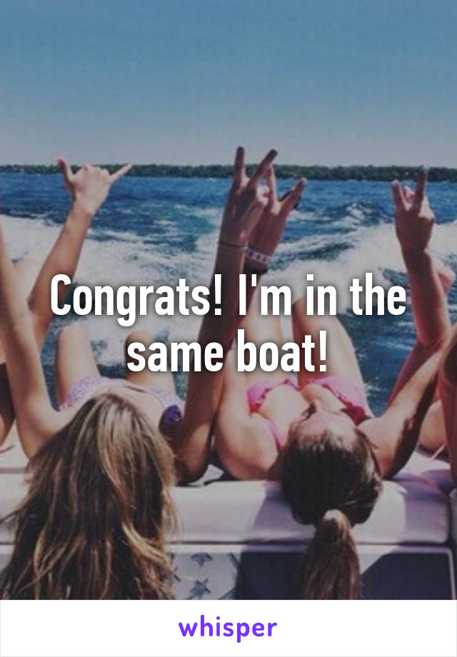 Congrats! I'm in the same boat!