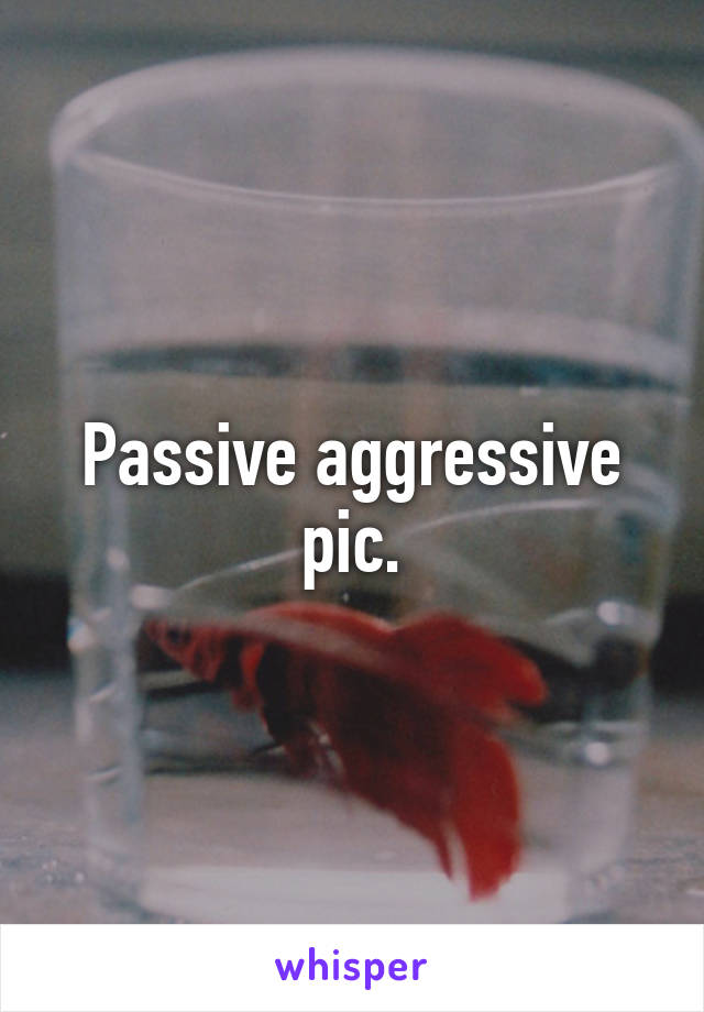 Passive aggressive pic.