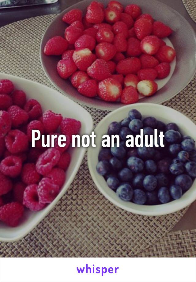 Pure not an adult