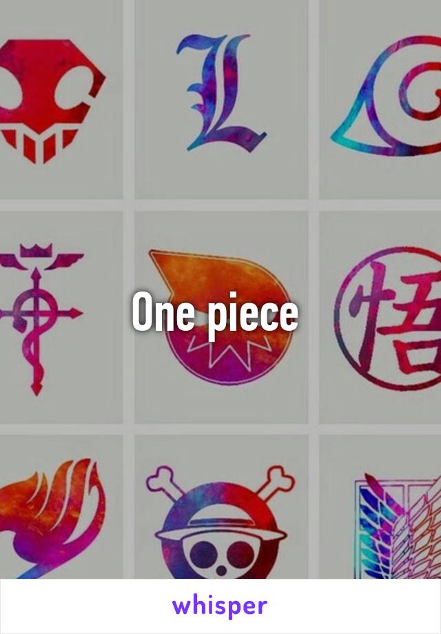 One piece 