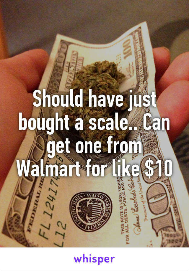 Should have just bought a scale.. Can get one from Walmart for like $10
