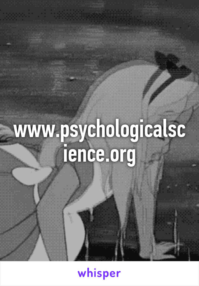 www.psychologicalscience.org