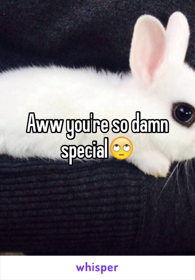 Aww you're so damn special🙄