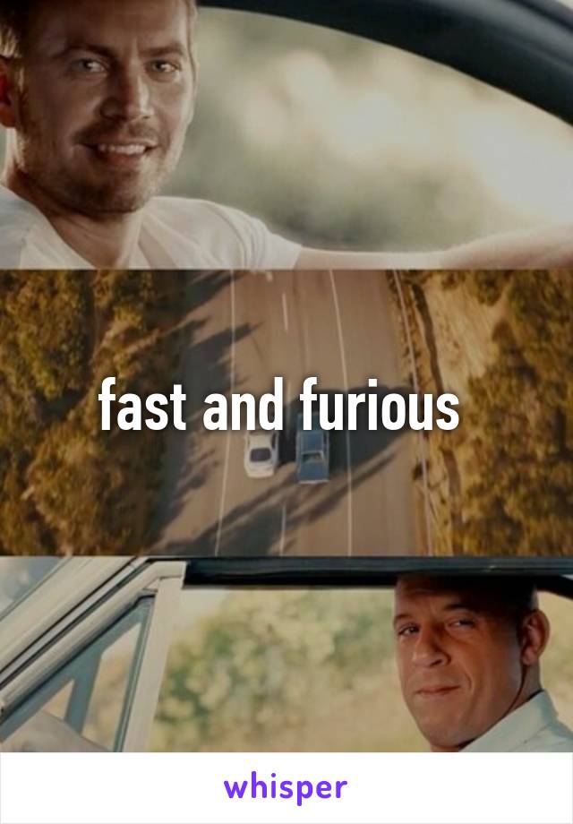 fast and furious 