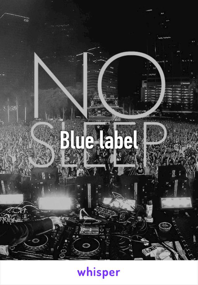 Blue label