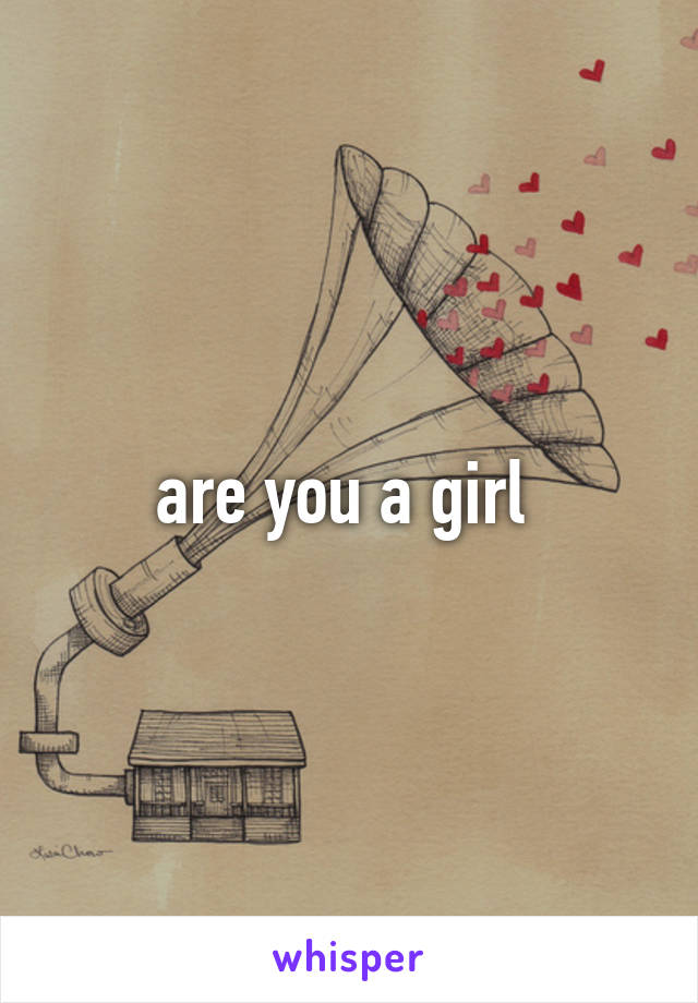 are you a girl 