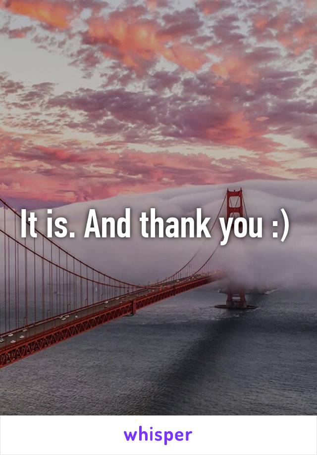 It is. And thank you :) 