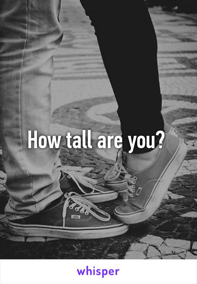 How tall are you? 