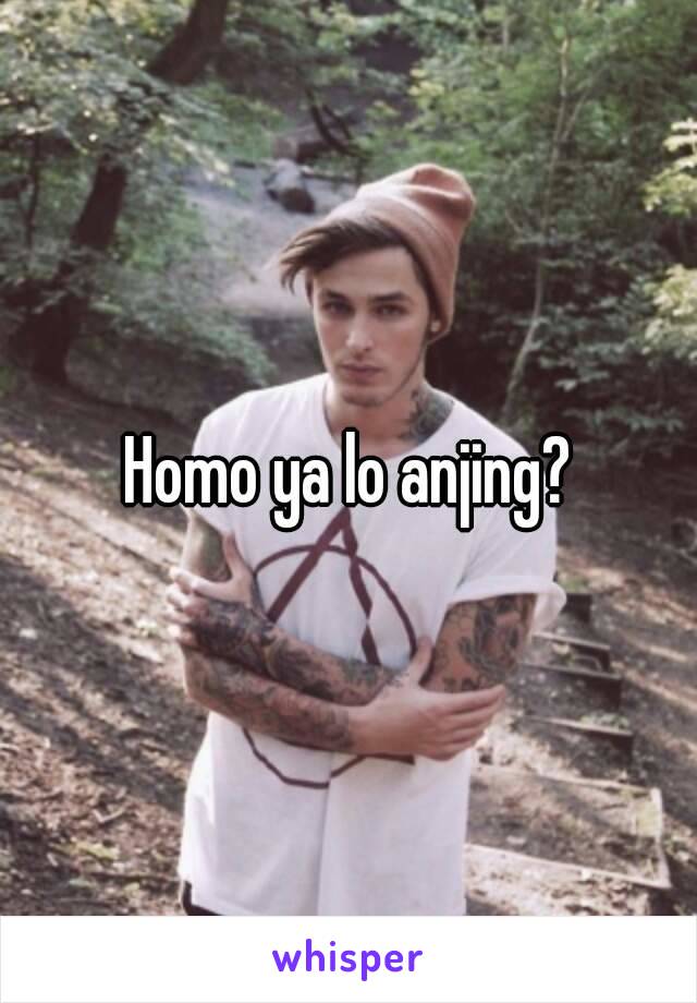 Homo ya lo anjing?