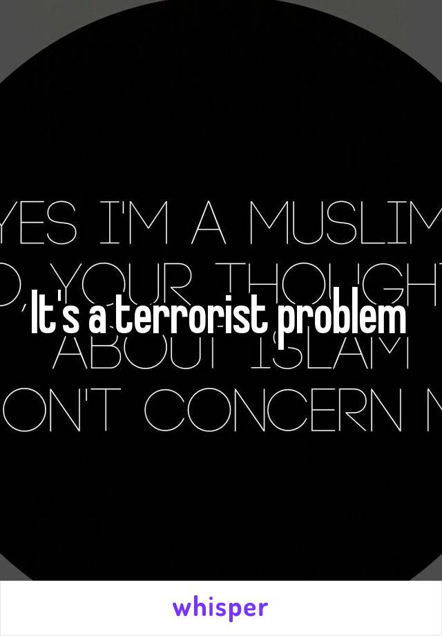 It's a terrorist problem 