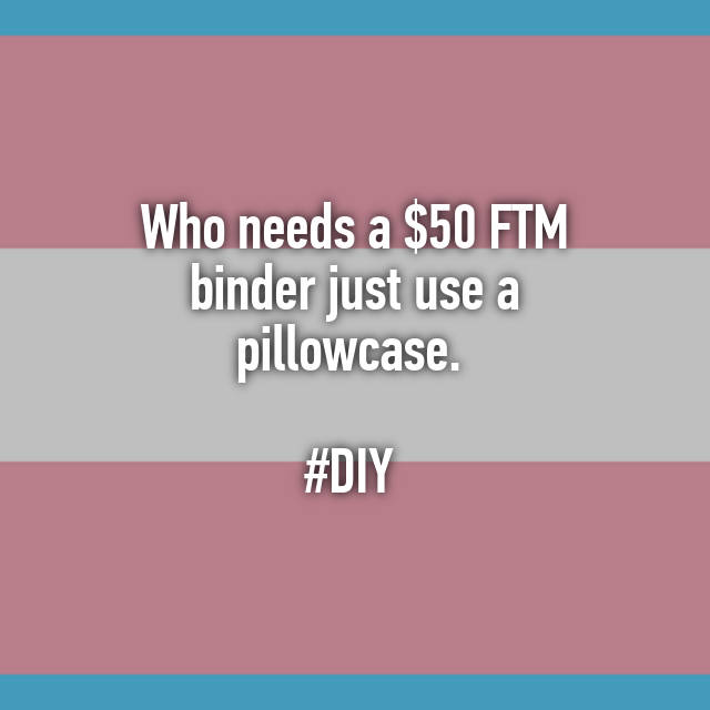 Who Needs A 50 Ftm Binder Just Use Pillowcase Diy - Homemade Diy Chest Binder