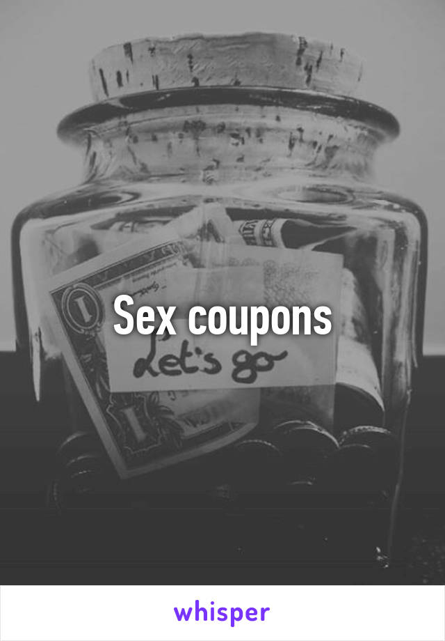 Sex coupons